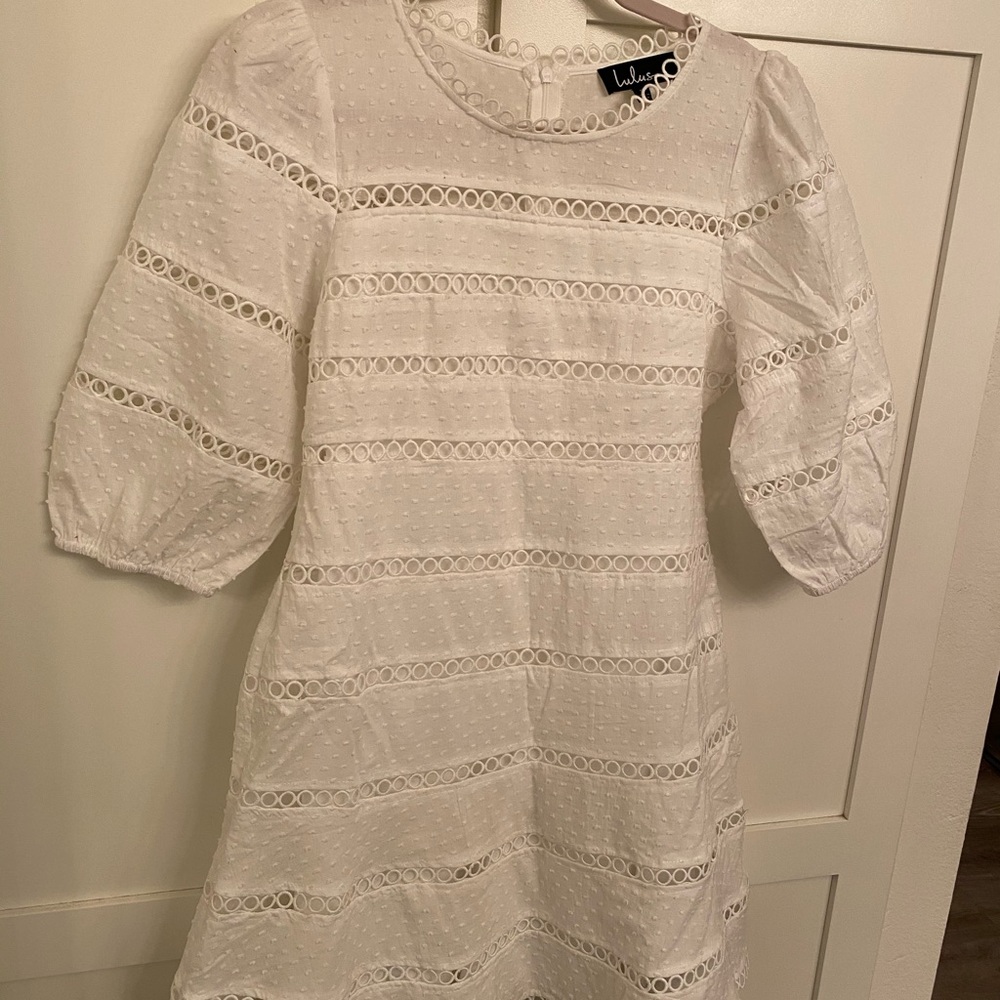 Lacey white dress